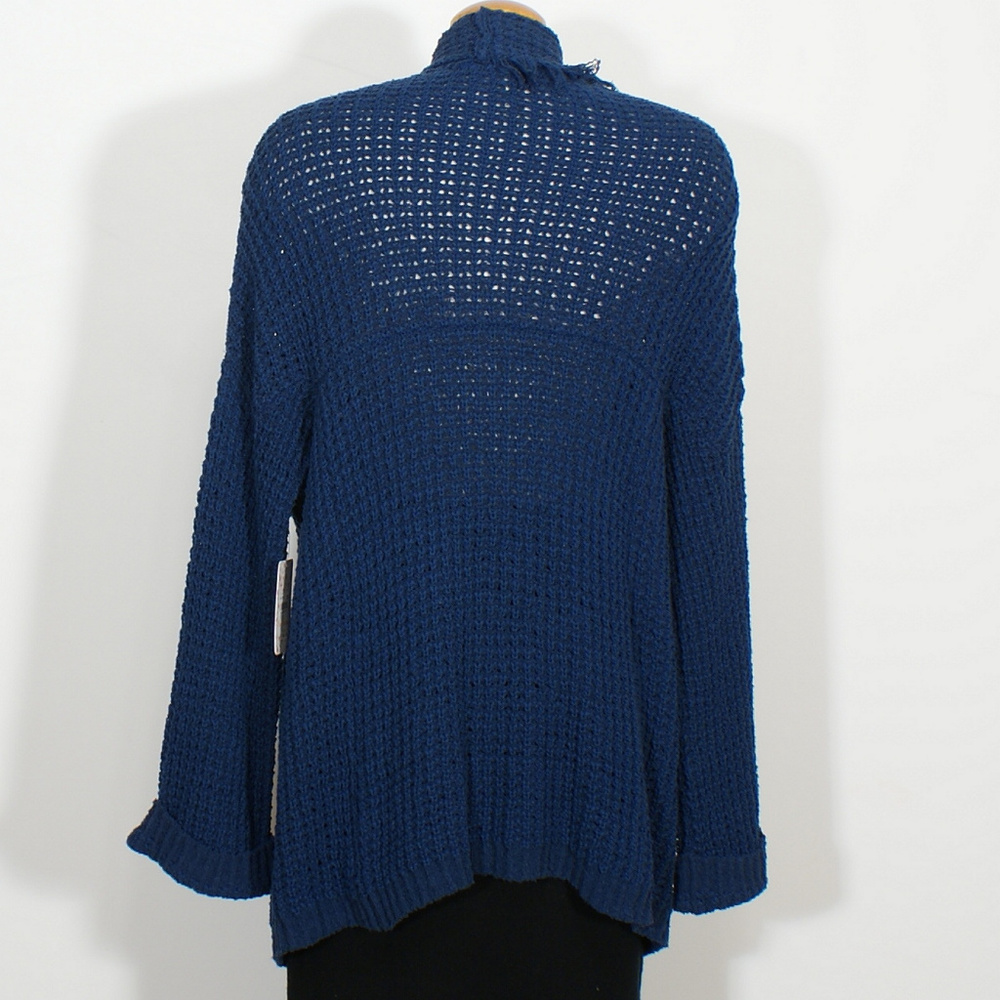 Ill Be Around Fringe Slouchy Silk Cotton Cardigan - Picture 2 of 8